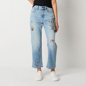 ARIZONA JEAN CO. Women's Highest Rise Straight Leg Jean Size 6 In Med Cobalt